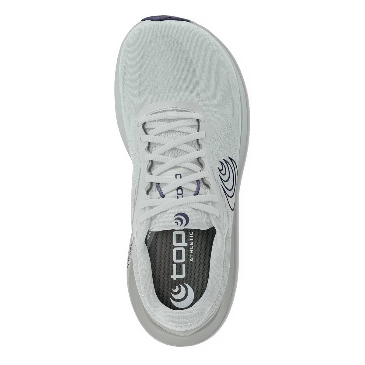 Topo Ultrafly 6 — Grey - Navy — Size D — Width 9.5 — Back View