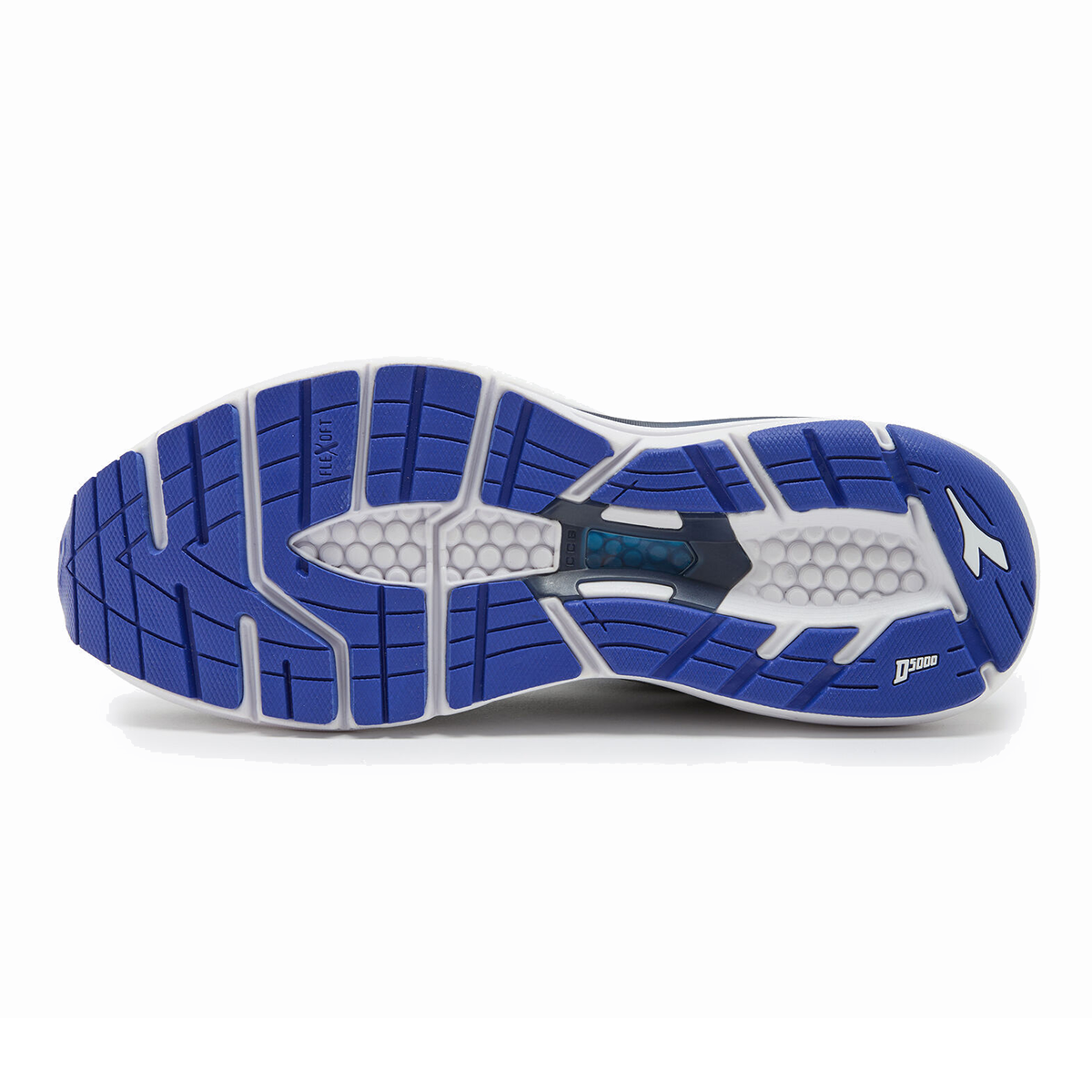 Diadora Mythos Blushield 8 Vortice — Blue Corsair - White - Surf the Web — Size D — Width 10 — Back View