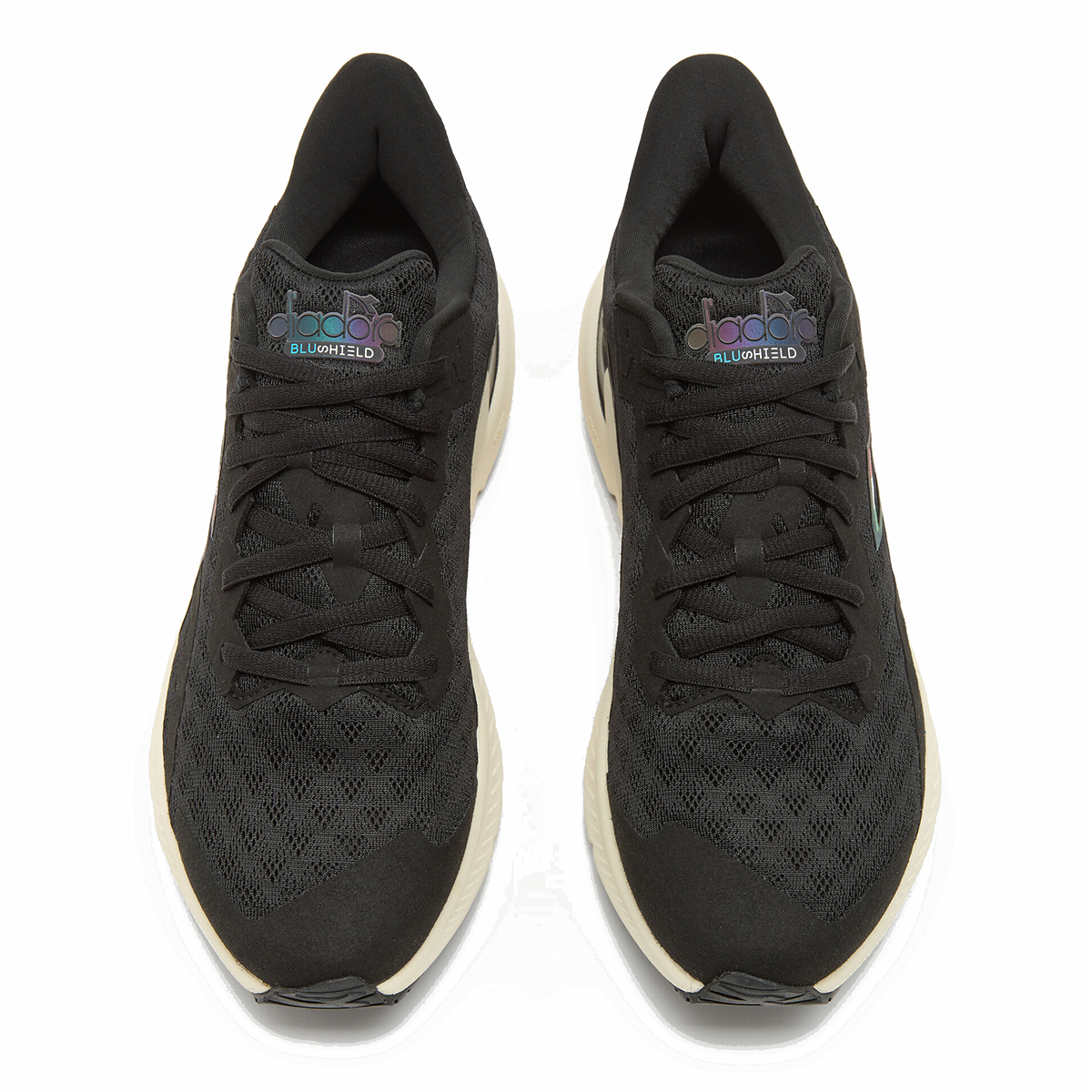Diadora Mythos Blushield Volo HIP 3 — Black - Whisper White — Size D — Width 10 — Detail View
