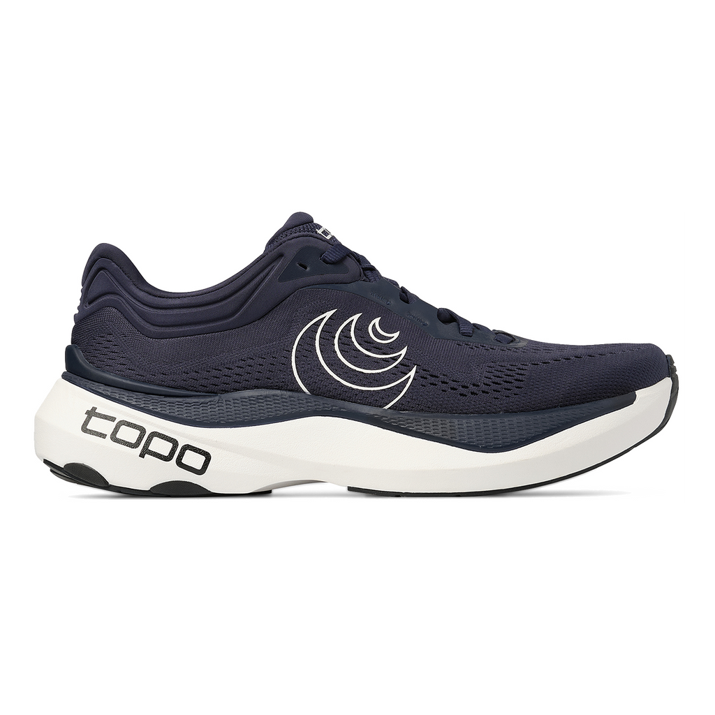 Topo Aura 2 — Navy - White — Size D — Width 9 — Front View