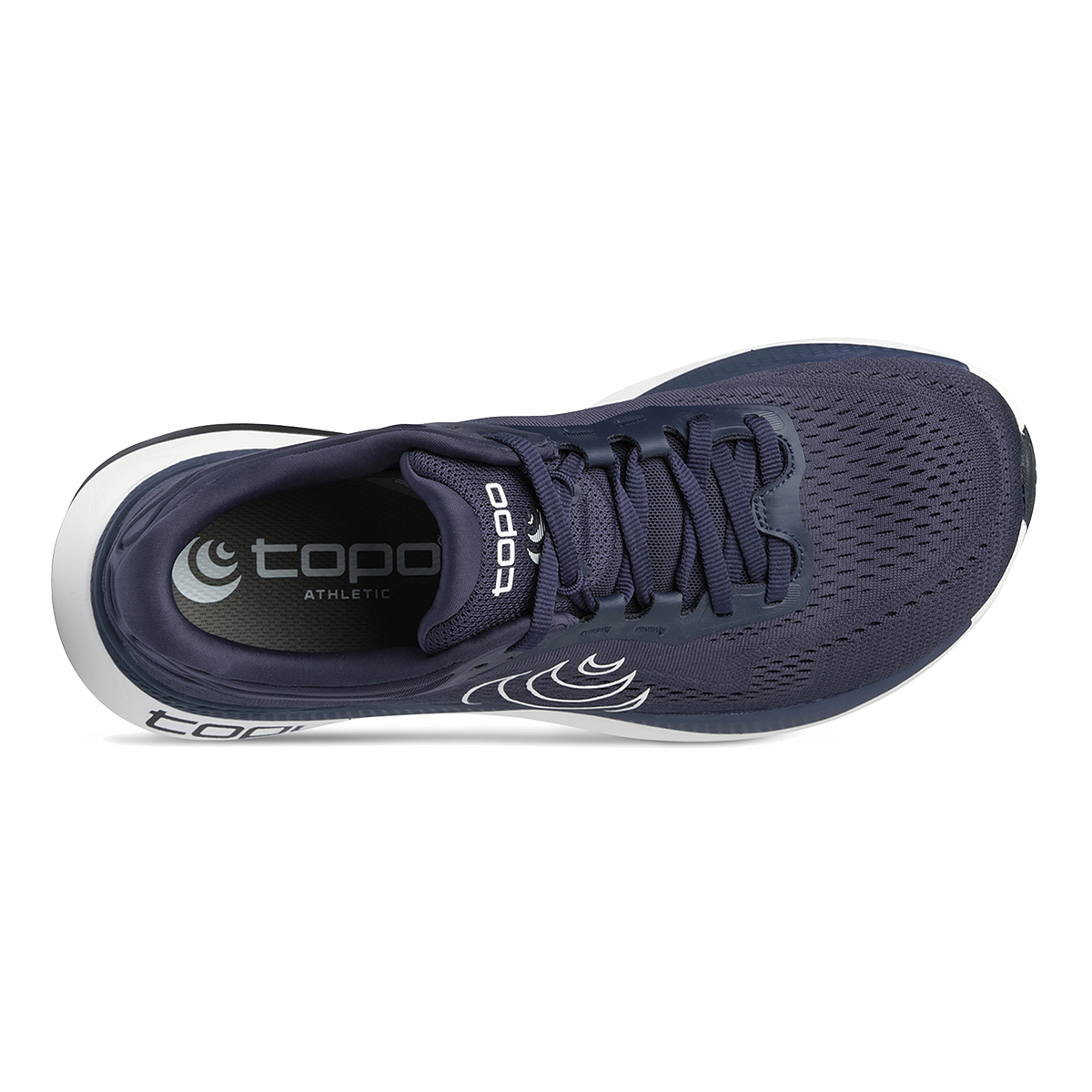 Topo Aura 2 — Navy - White — Size D — Width 9 — Back View