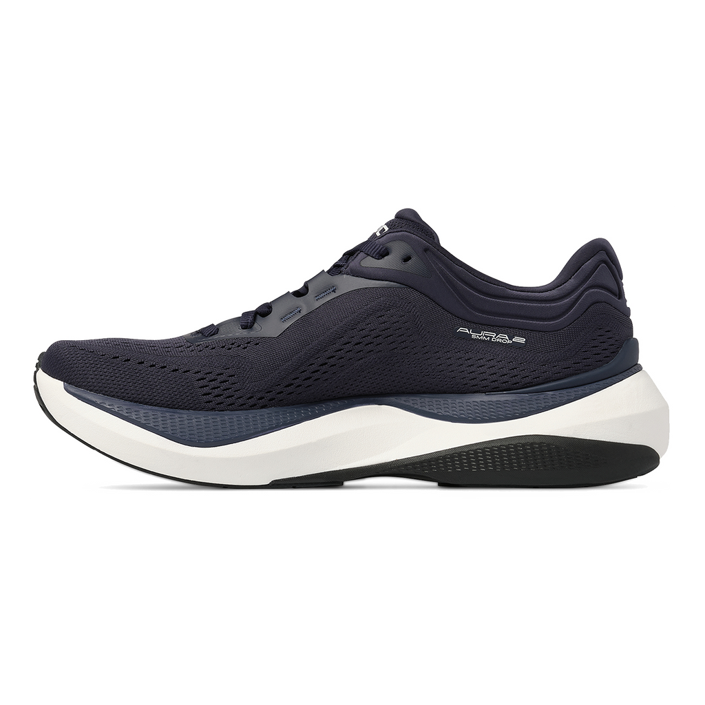 Topo Aura 2 — Navy - White — Size D — Width 9 — Side View