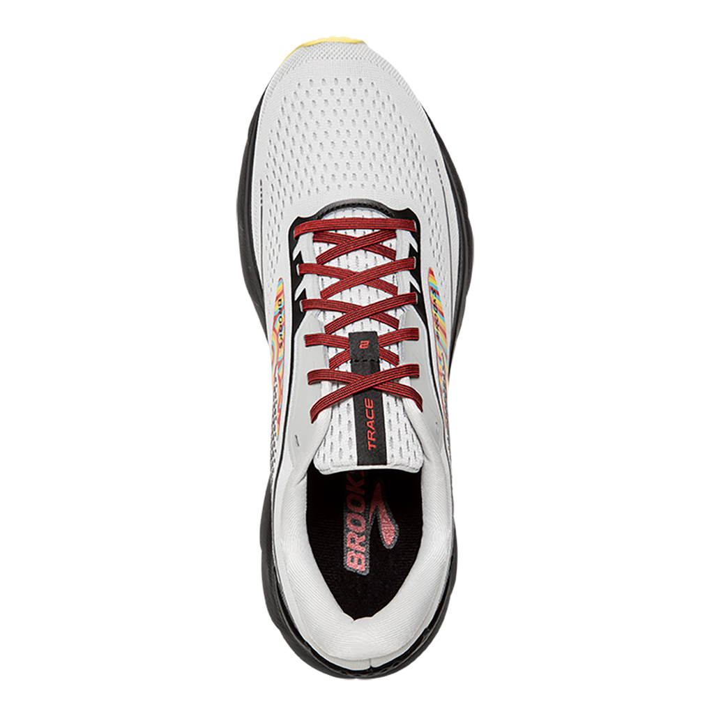 Brooks Trace 2 Disco — Grey - Black - Limelight — Size B — Width 6.5 — Back View
