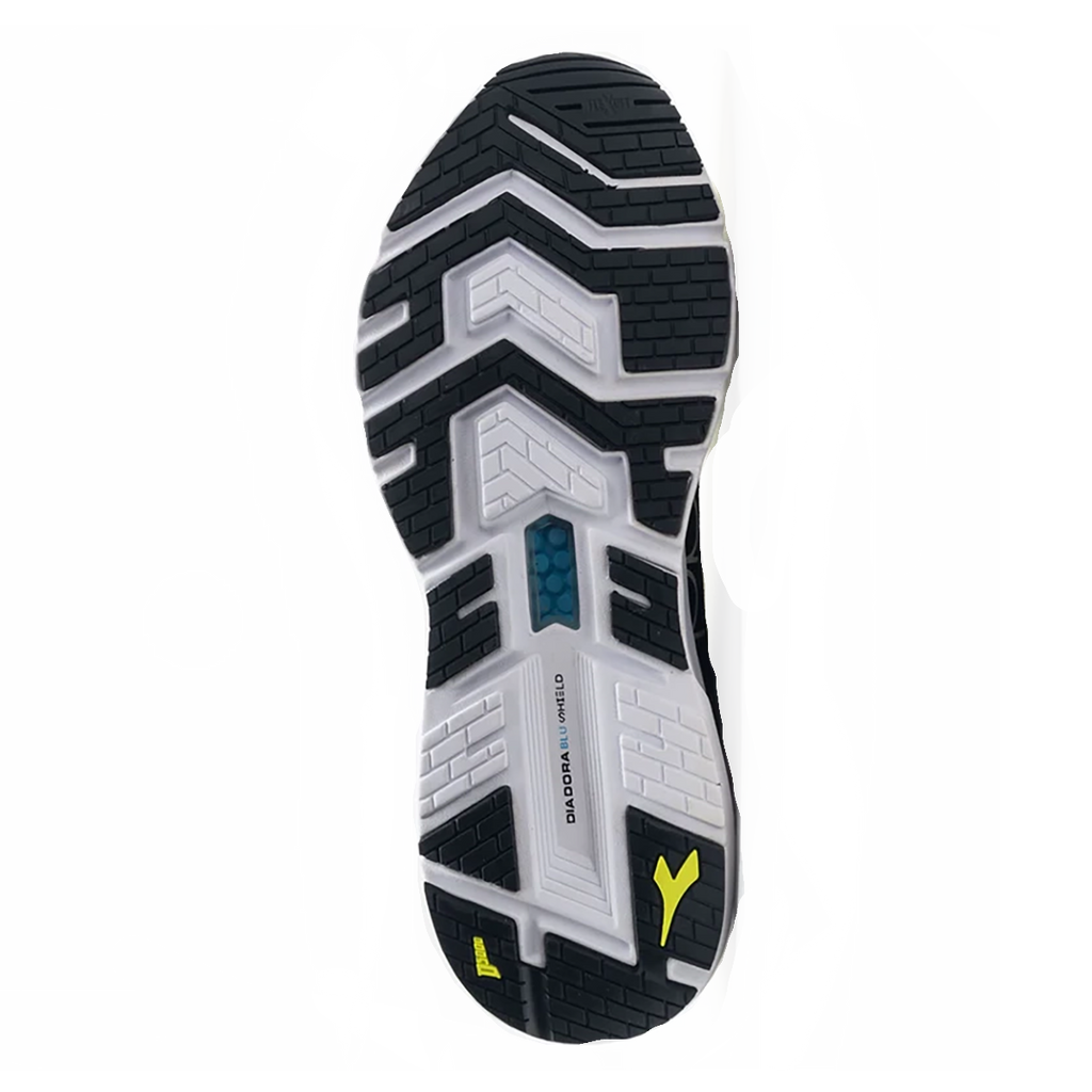 Diadora Mythos Blushield Volo — Federal Blue - Blue Corsair - Silver — Size D — Width 6.5 — Top View