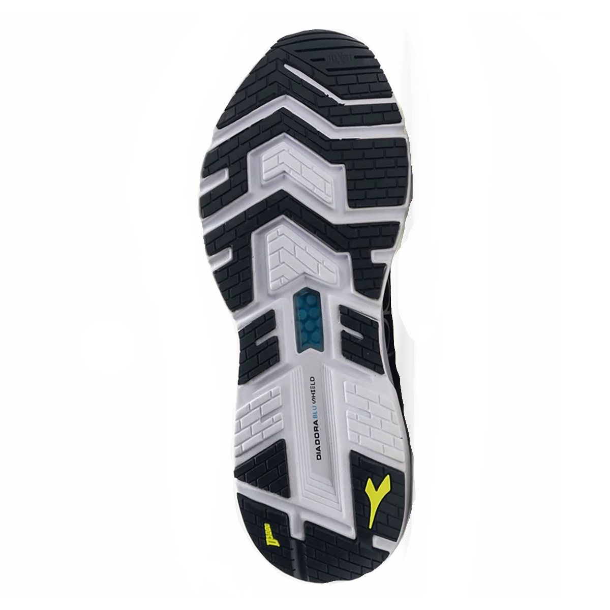 Diadora Mythos Blushield Volo — Federal Blue - Blue Corsair - Silver — Size D — Width 6.5 — Top View