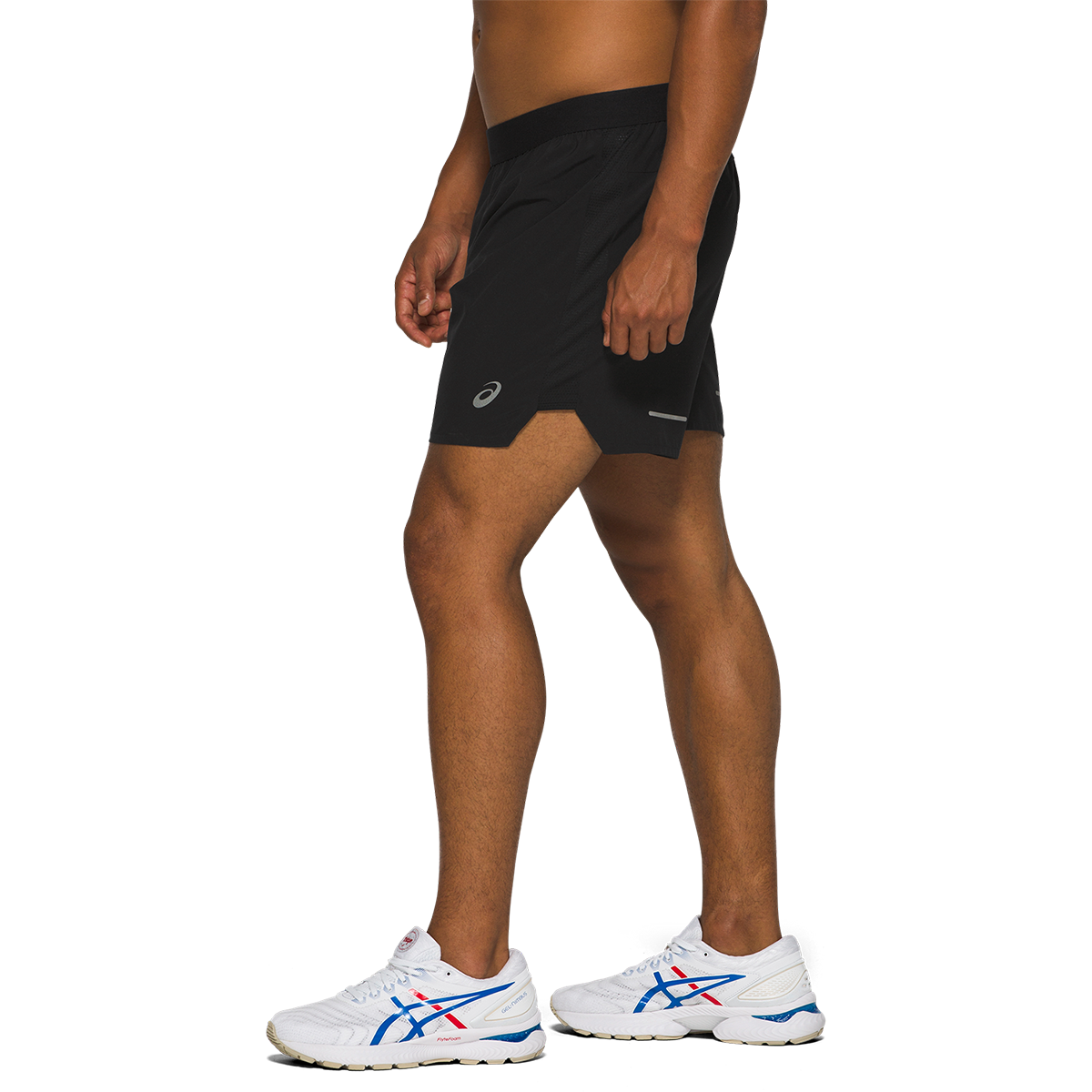 Asics Road 7" Short — Performance Black — Size Small — Side View