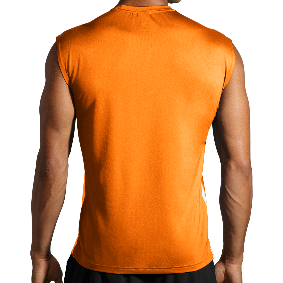 Brooks Atmosphere Sleeveless 2.0 — Marigold - Sun Glow — Size Small — Back View