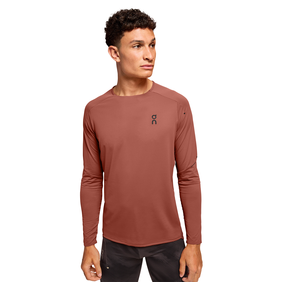 On Performance Long-T — Auburn - Ruby — Size Small — Side View