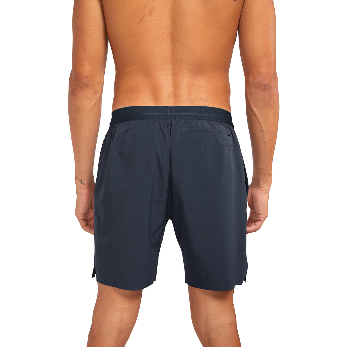 Alwrld ALRN 7" Hi Viz Short — Midnight Navy — Size Small — Back View