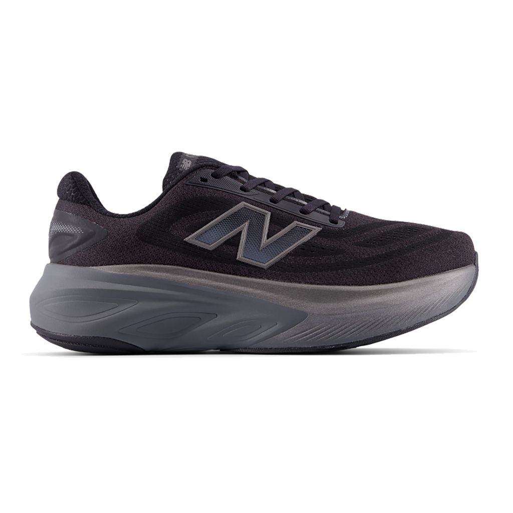 New Balance Fresh Foam X More V6 — Black — Size D — Width 7 — Front View