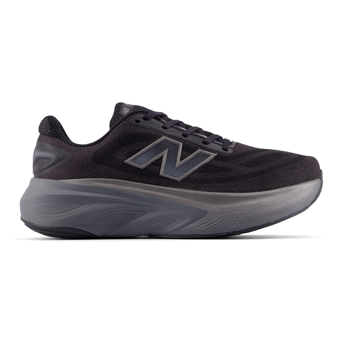 New Balance Fresh Foam X More V6 — Black — Size D — Width 7 — Front View