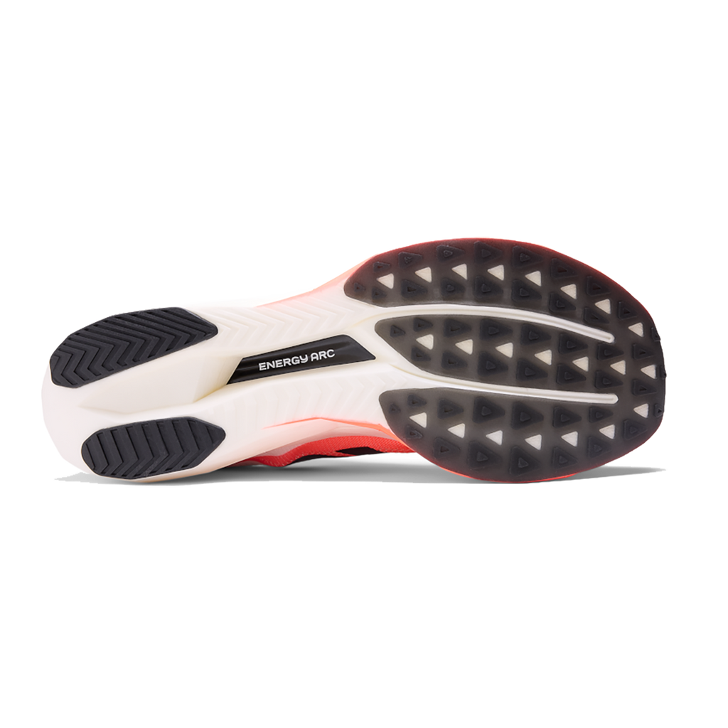 New Balance Fuel Cell SuperComp Elite V5 — Urgent Red — Size D — Width 7 — Top View