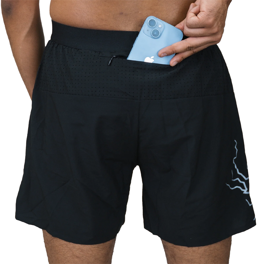 Sprints Avigate 5" Fusion Short — Acid Jag — Size Small — Top View