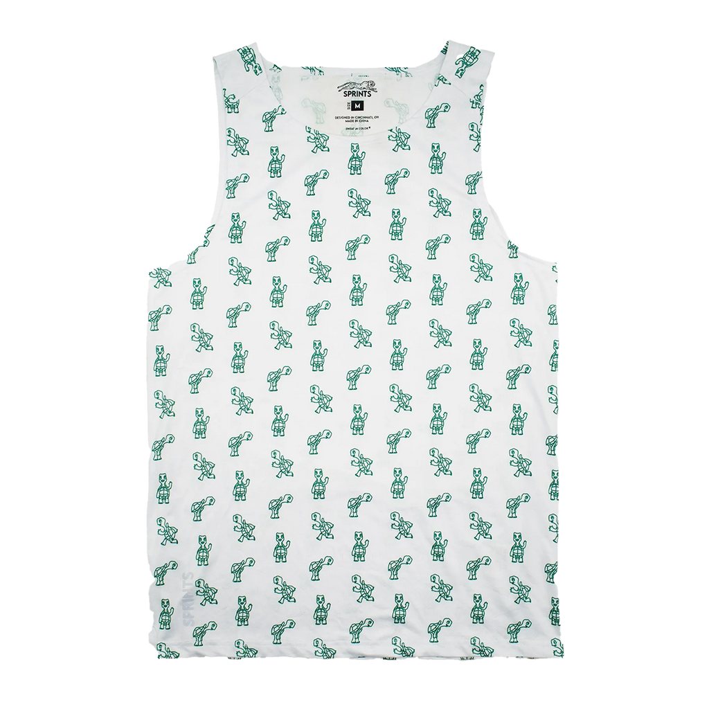 Sprints Slow Days Still Count Tankie — White — Size XSmall — Back View