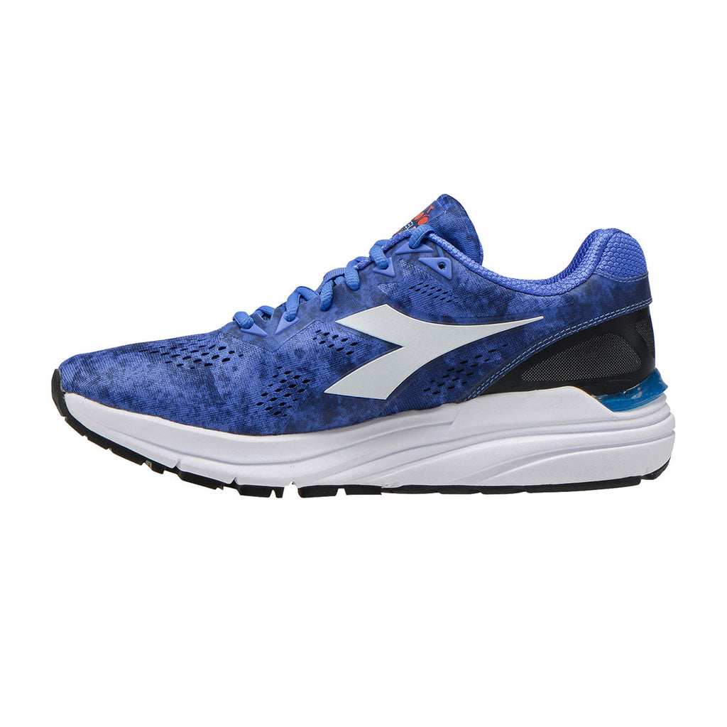 Diadora Mythos Blushield 3 — Amparo Blue - White — Size D — Width 8 — Side View
