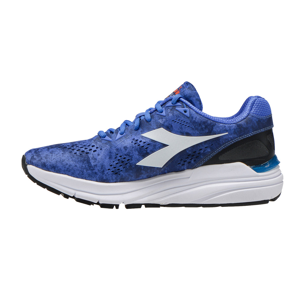 Diadora Mythos Blushield 3 — Amparo Blue - White — Size D — Width 8 — Side View