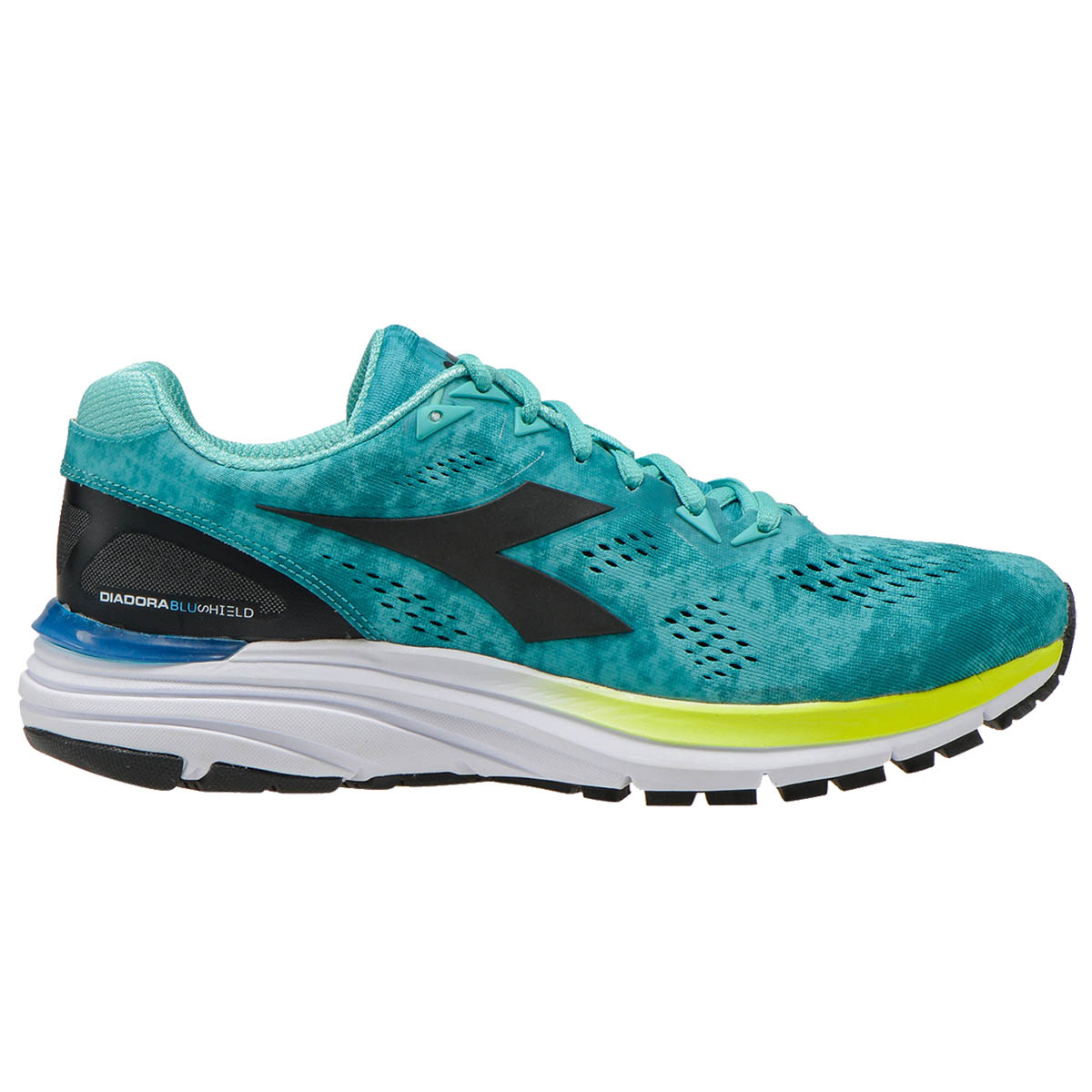 Diadora Mythos Blushield 3 — Amparo Blue - White — Size D — Width 8 — Detail View