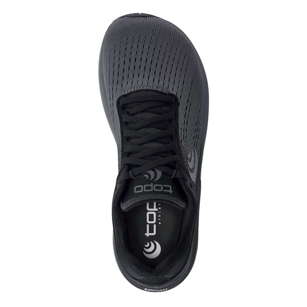 Topo Magnifly 5 — Charcoal - Black — Size B — Width 6.5 — Back View