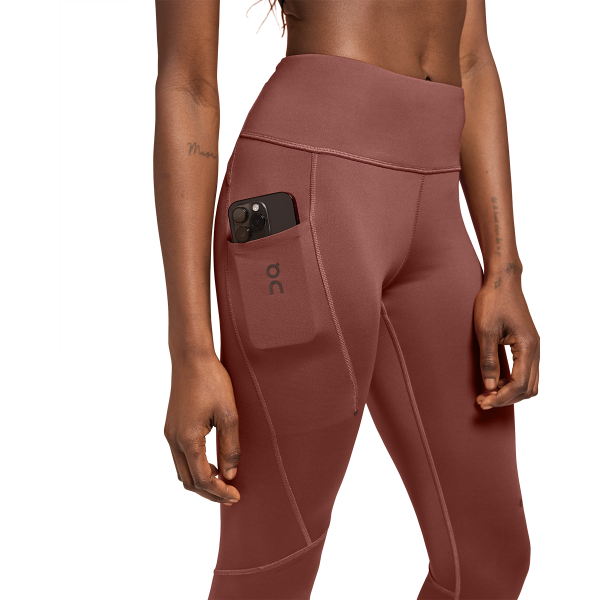 On Performance Tights 7/8 — Black — Size Large — Alternate View 28