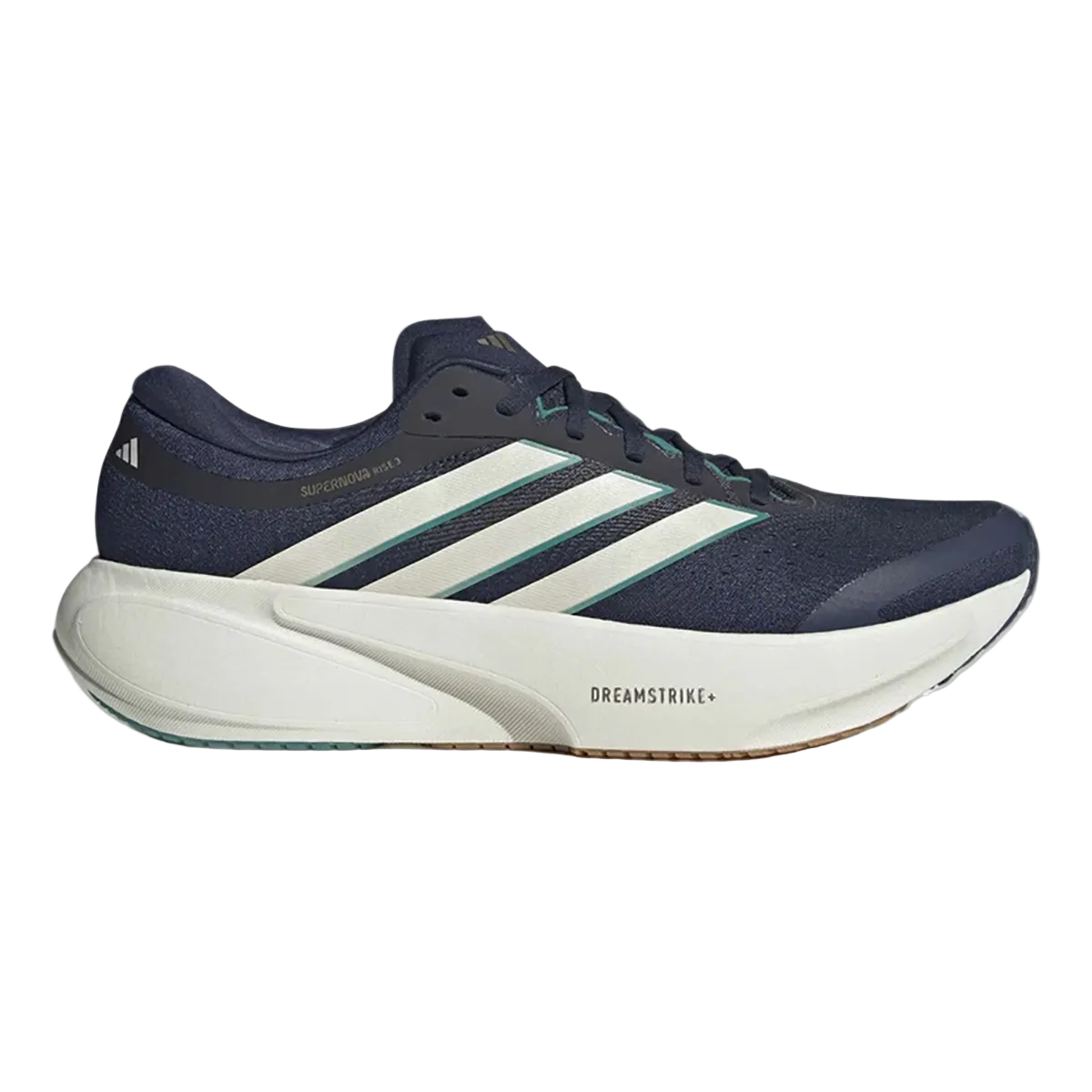 Adidas Supernova Rise 3 — Night Indigo - Wonder White - Equipment Green — Size D — Width 9 — Front View