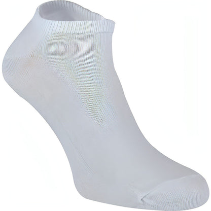 More Mile Everyday 5 Pack Essential Trainer Liner Socks - White