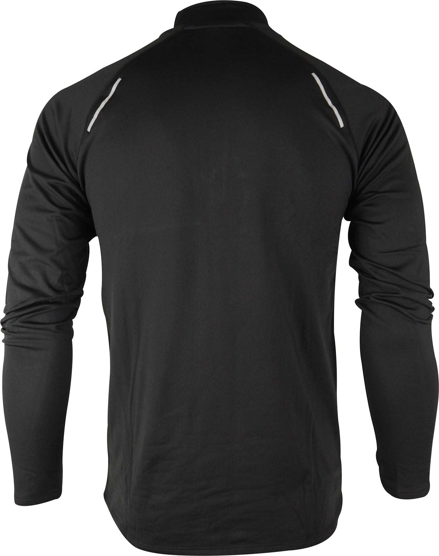 More Mile Vivid Half Zip Long Sleeve Mens Running Top - Black