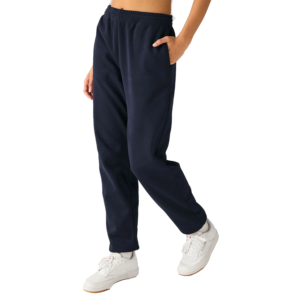 Beyond Yoga On The Go Sweatpant — After Dark Navy — Size XSmall — Side View