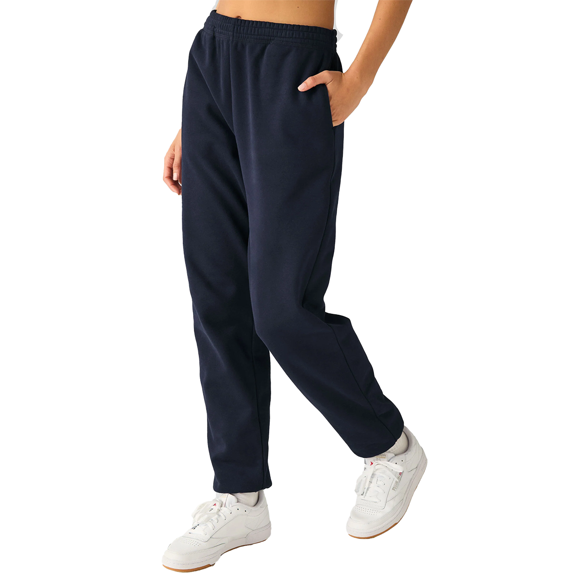 Beyond Yoga On The Go Sweatpant — After Dark Navy — Size XSmall — Side View