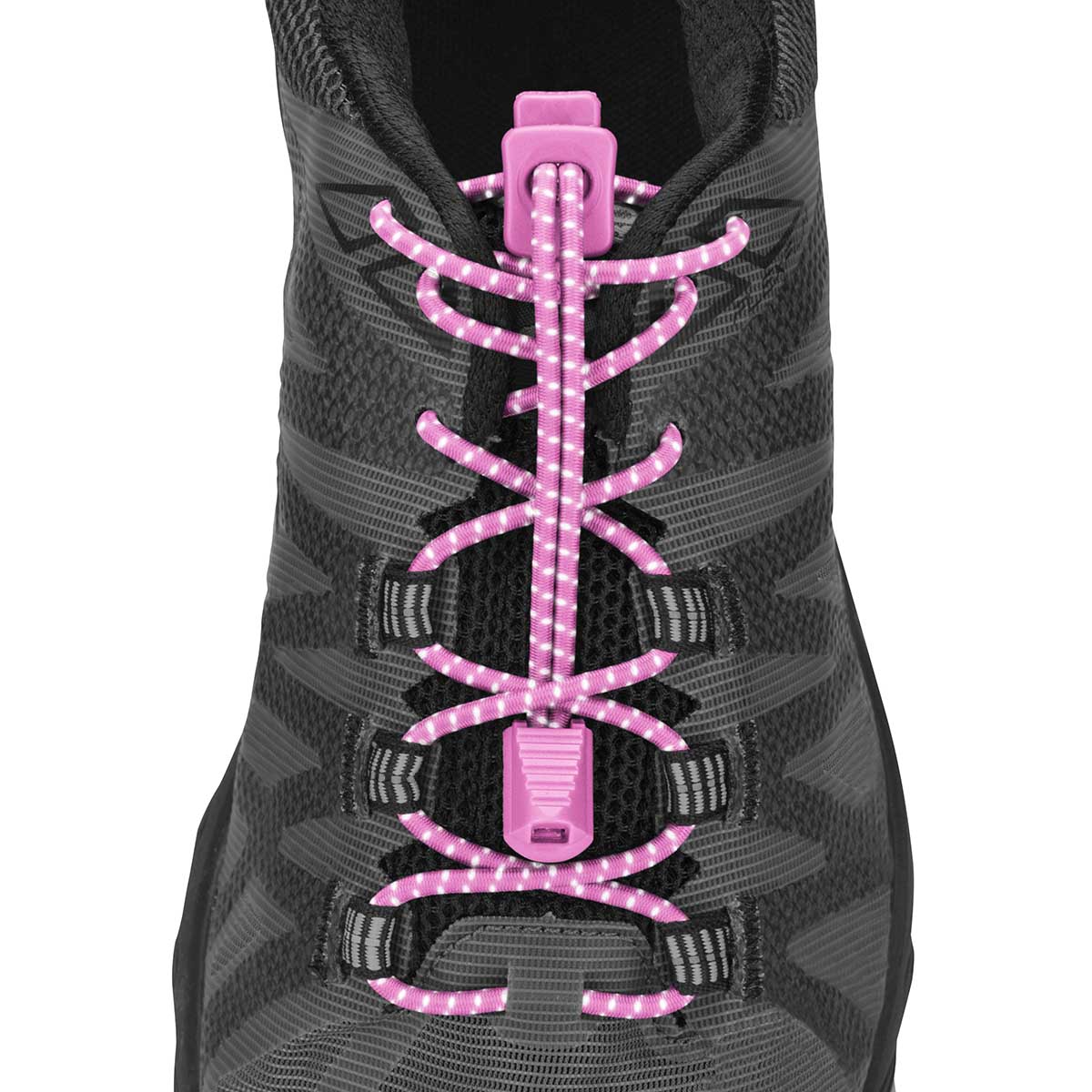 Nathan Reflective Run Laces — Black — Alternate View 7