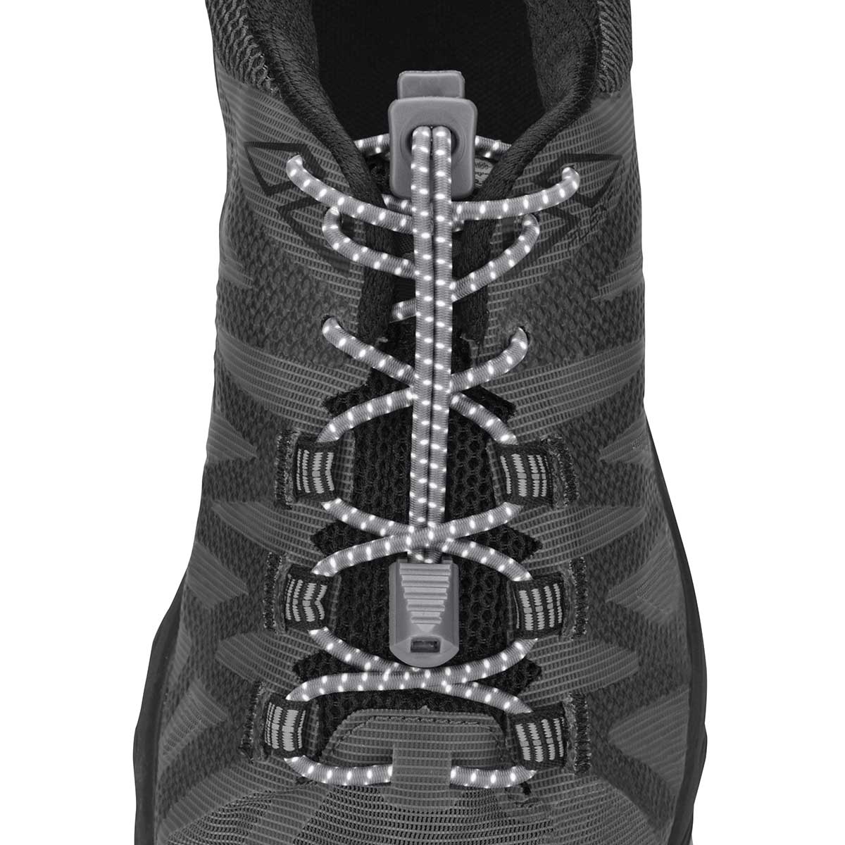Nathan Reflective Run Laces — Black — Alternate View 13