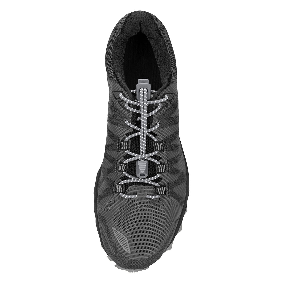 Nathan Reflective Run Laces — Black — Alternate View 14