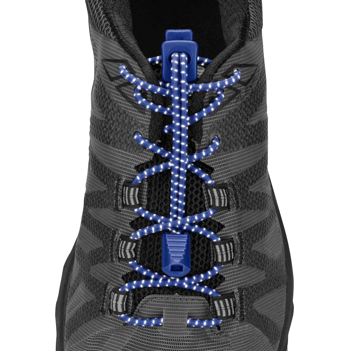 Nathan Reflective Run Laces — Black — Alternate View 15