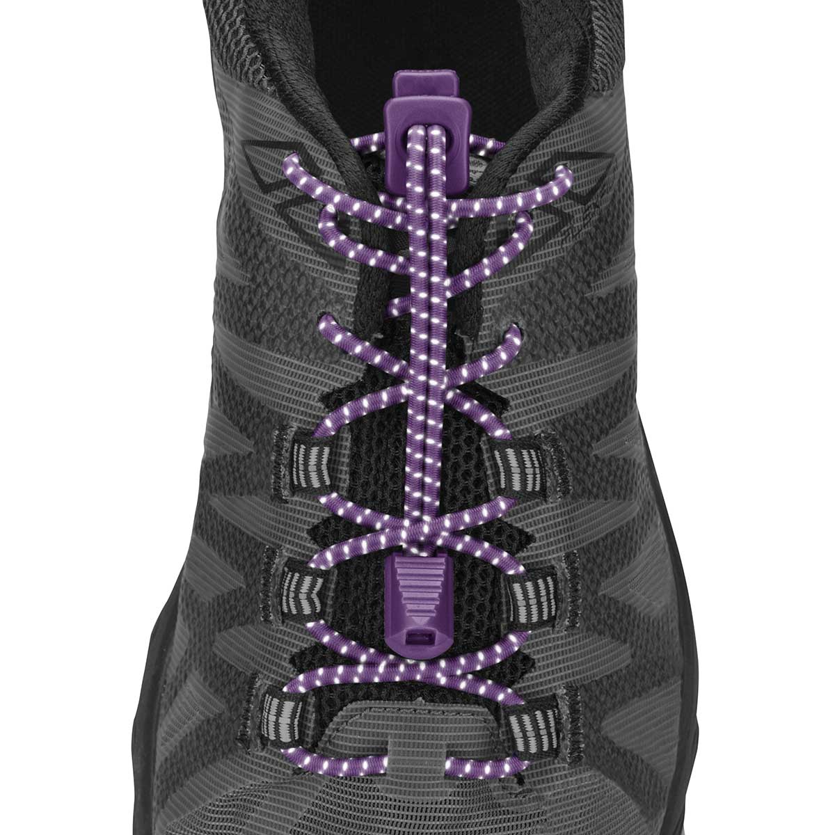 Nathan Reflective Run Laces — Black — Alternate View 9