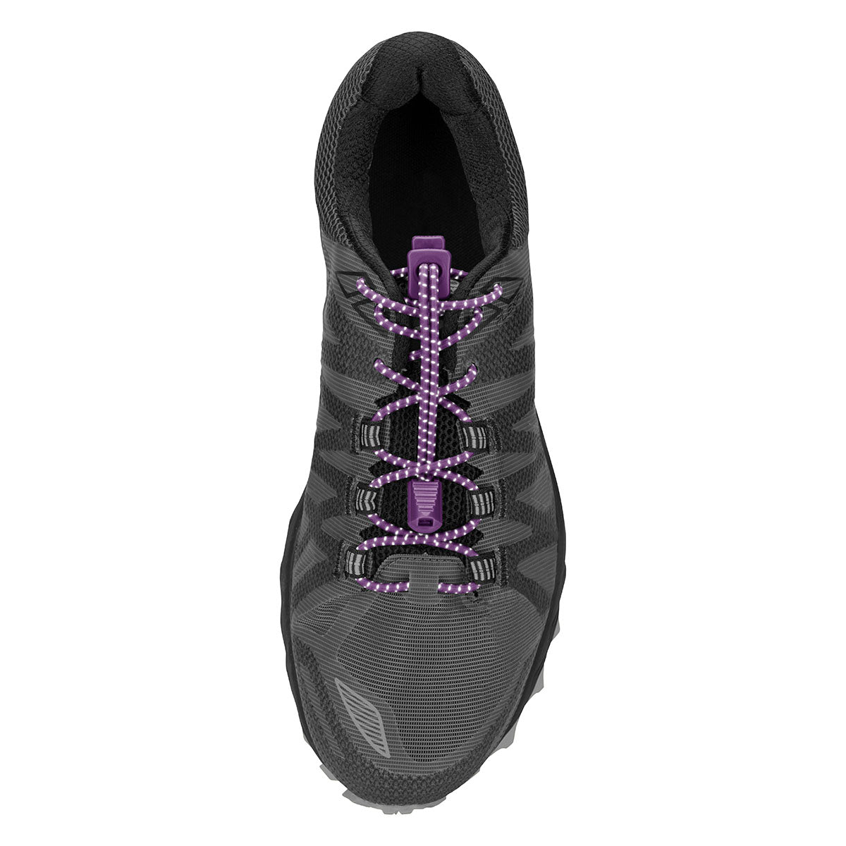 Nathan Reflective Run Laces — Black — Alternate View 10