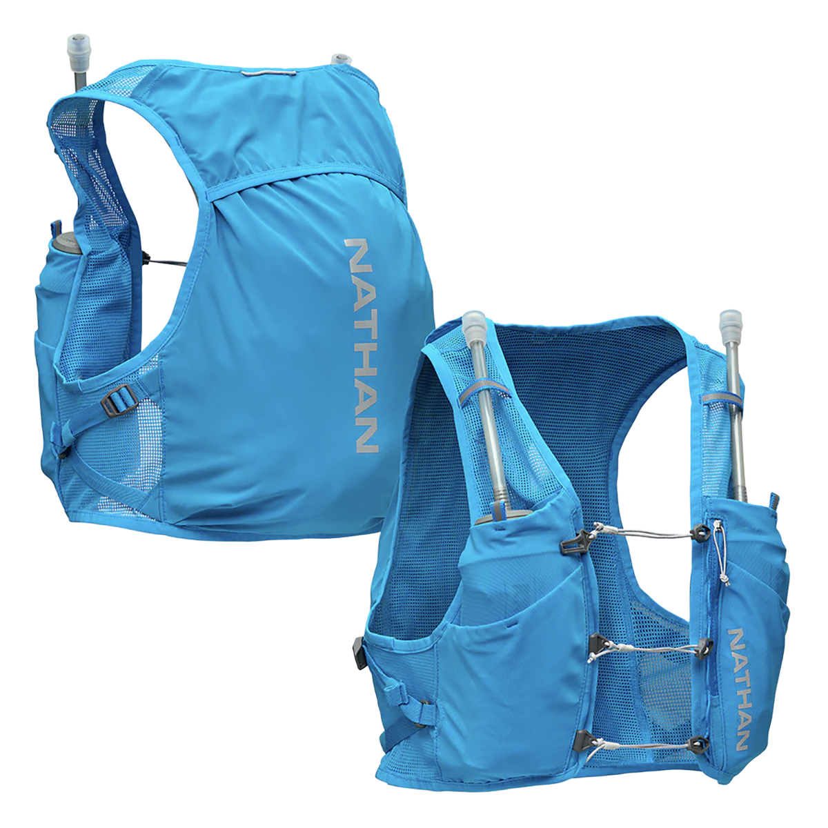 Nathan Pinnacle Breeze 4L — Electric Blue - Reflective Silver — Size Small / Medium — Back View