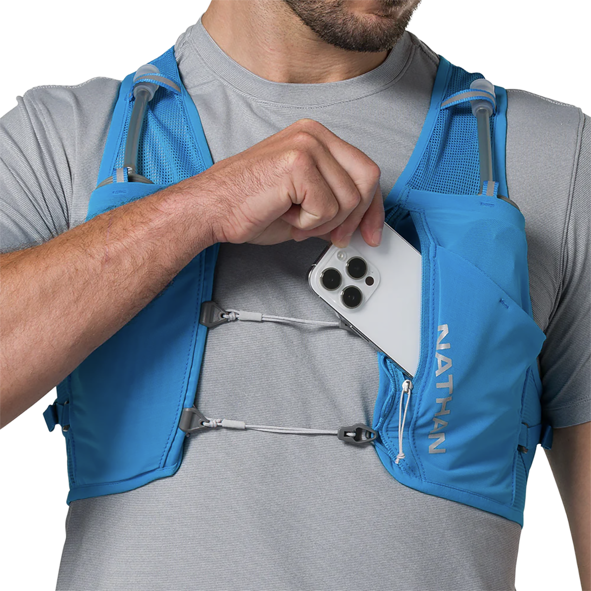 Nathan Pinnacle Breeze 4L — Electric Blue - Reflective Silver — Size Small / Medium — Alternate View 7