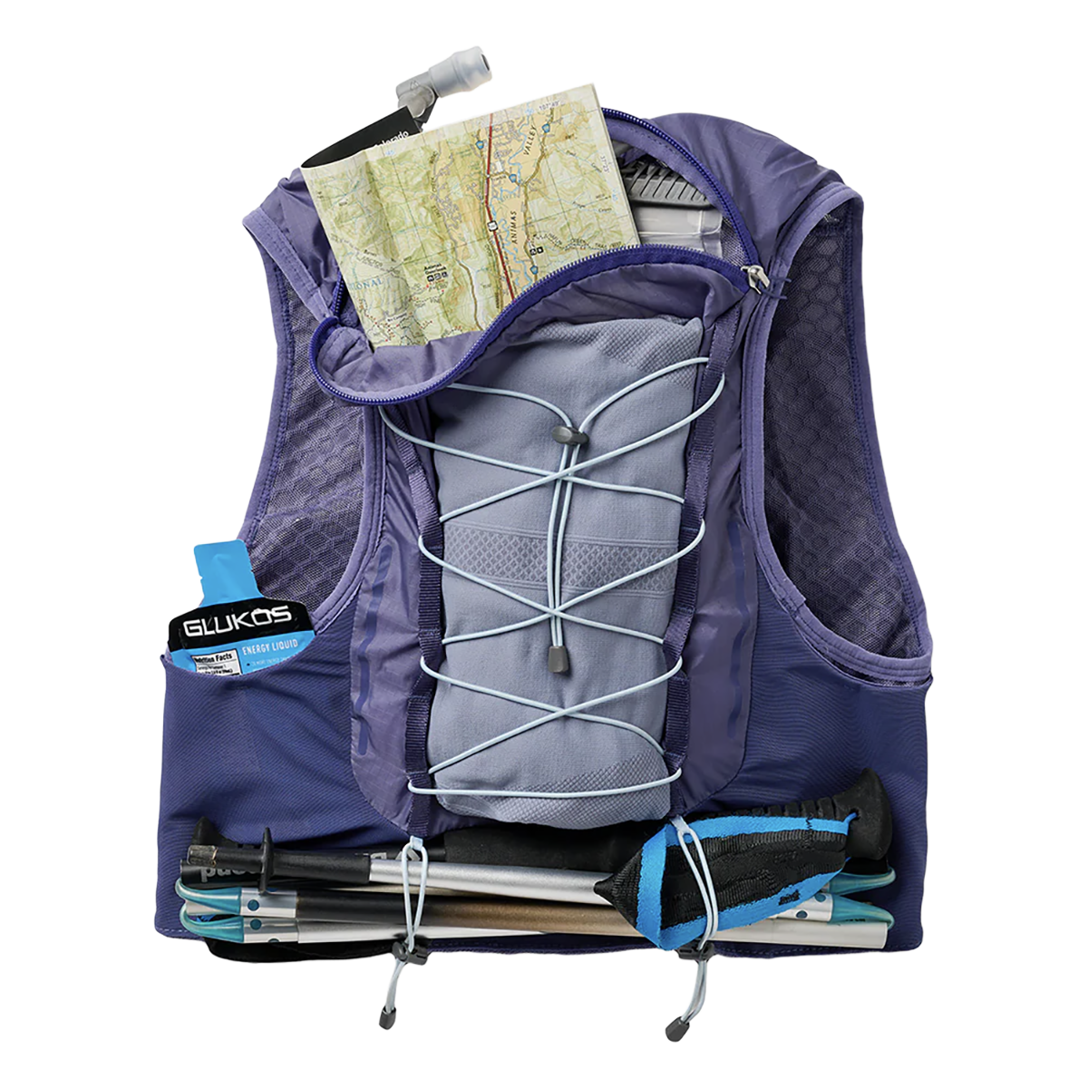 Nathan VaporAiress 4.0 — Indigo - Light Blue — Size Small / Medium — Lifestyle View