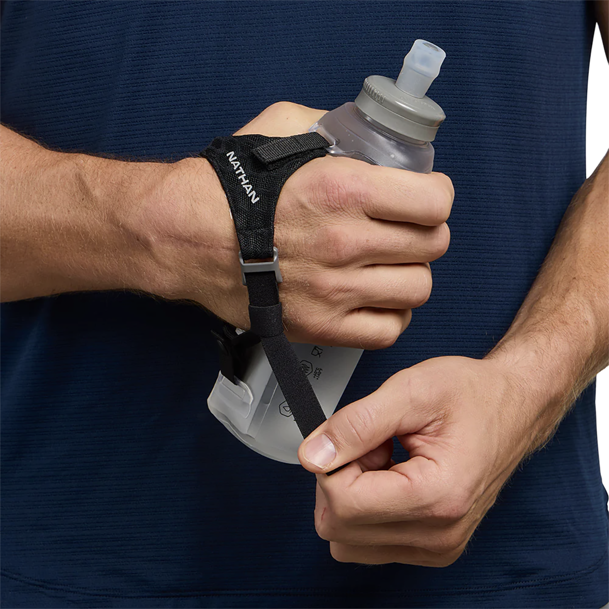 Nathan Pinnacle Lite 20oz — Black - Reflective Silver — Size One Size — Detail View