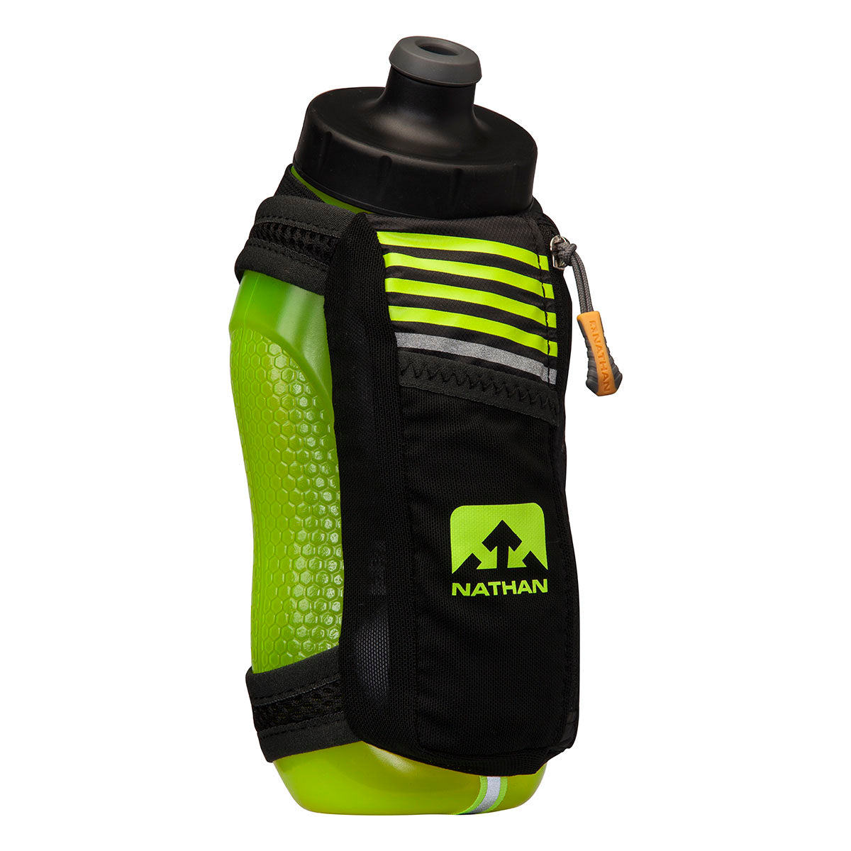 Nathan Speedmax Plus Flask — Black - Safety Yellow — Size 22oz — Detail View