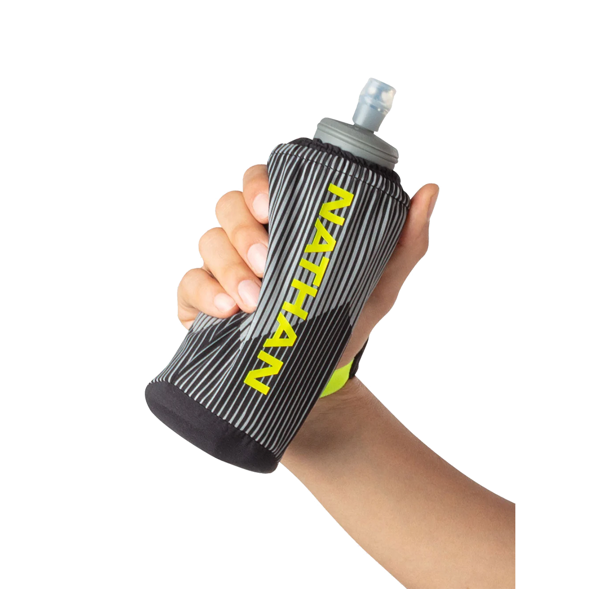 Nathan ExoDraw 2 Insulated 18oz Flask — Black - Finish Lime — Alternate View 17