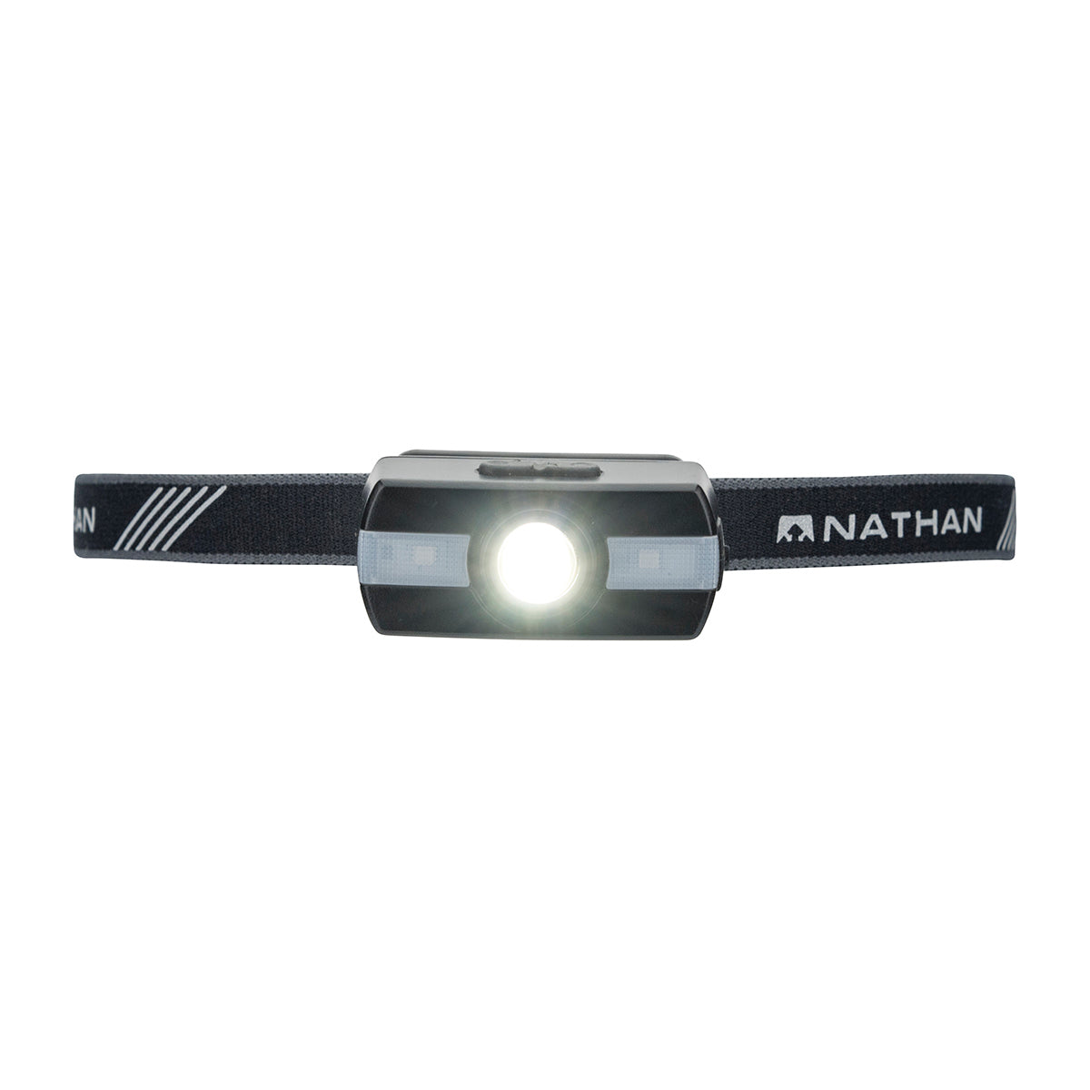 Nathan Neutron Fire RX Runner Headlamp — Black — Size One Size — Front View