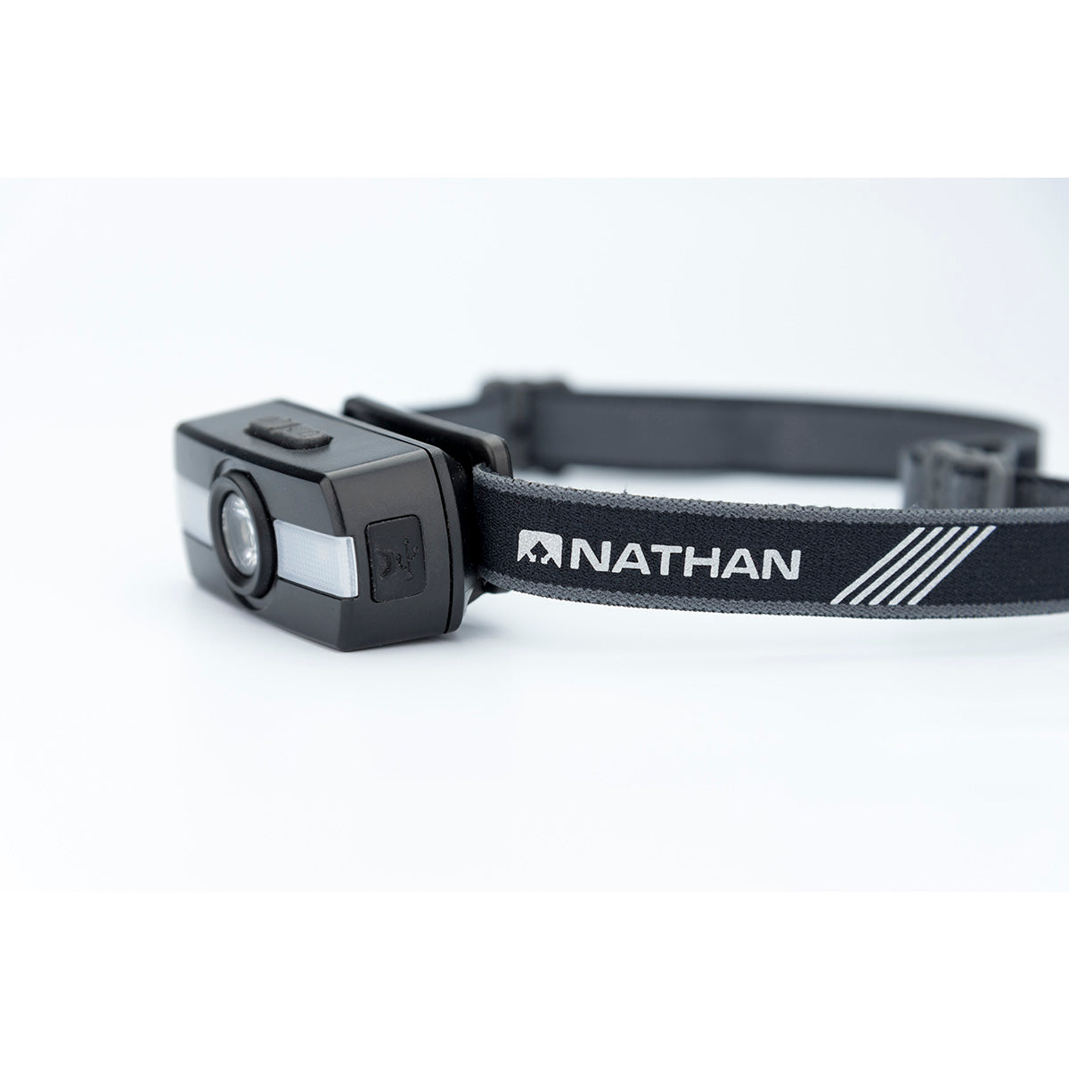 Nathan Neutron Fire RX Runner Headlamp — Black — Size One Size — Back View
