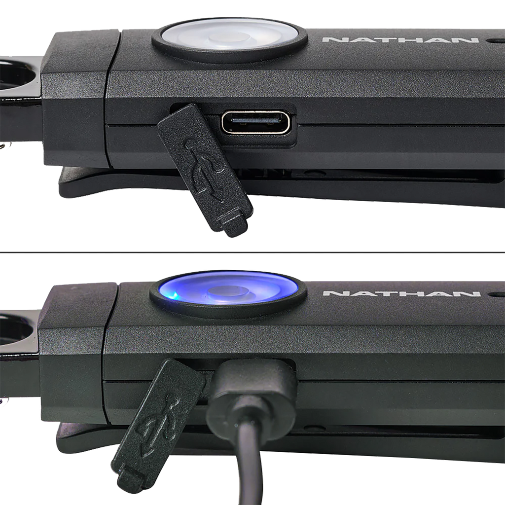 Nathan Siren LED Alarm RX — Black - Silver — Size One Size — Top View