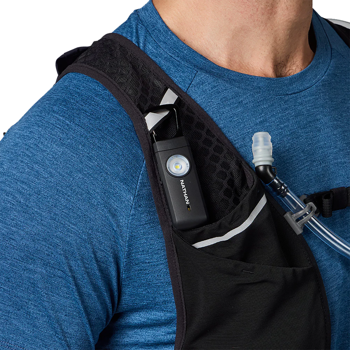 Nathan Siren LED Alarm RX — Black - Silver — Size One Size — Lifestyle View