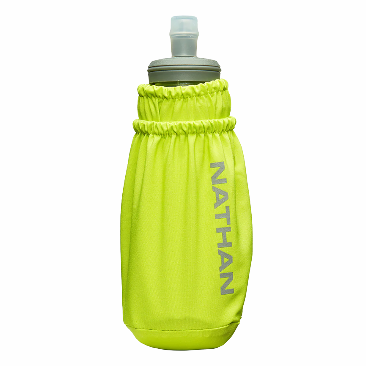 Nathan Pinnacle 14oz Soft Flask — Sage Green - Reflective Silver — Alternate View 15
