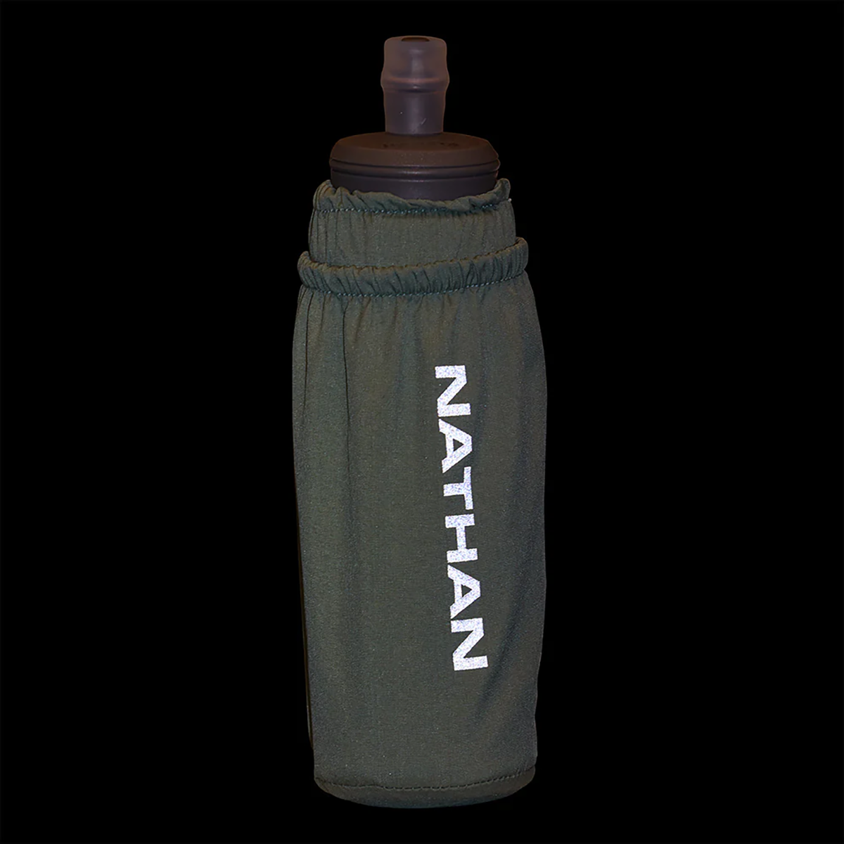 Nathan Pinnacle 14oz Soft Flask — Sage Green - Reflective Silver — Alternate View 7