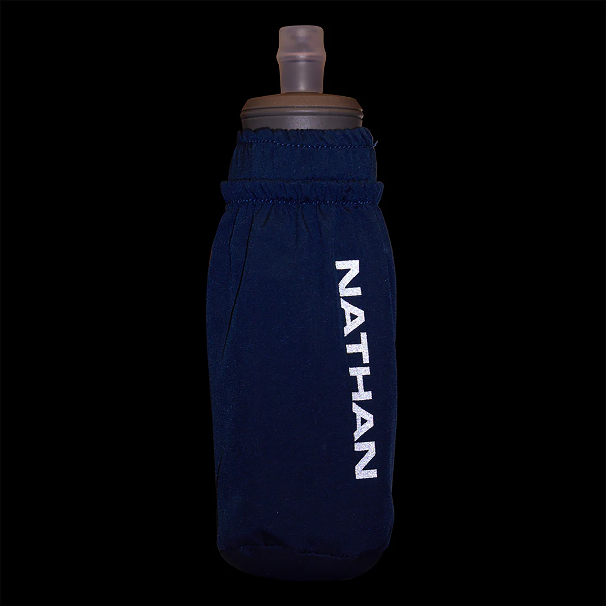 Nathan Pinnacle 14oz Soft Flask — Sage Green - Reflective Silver — Alternate View 24