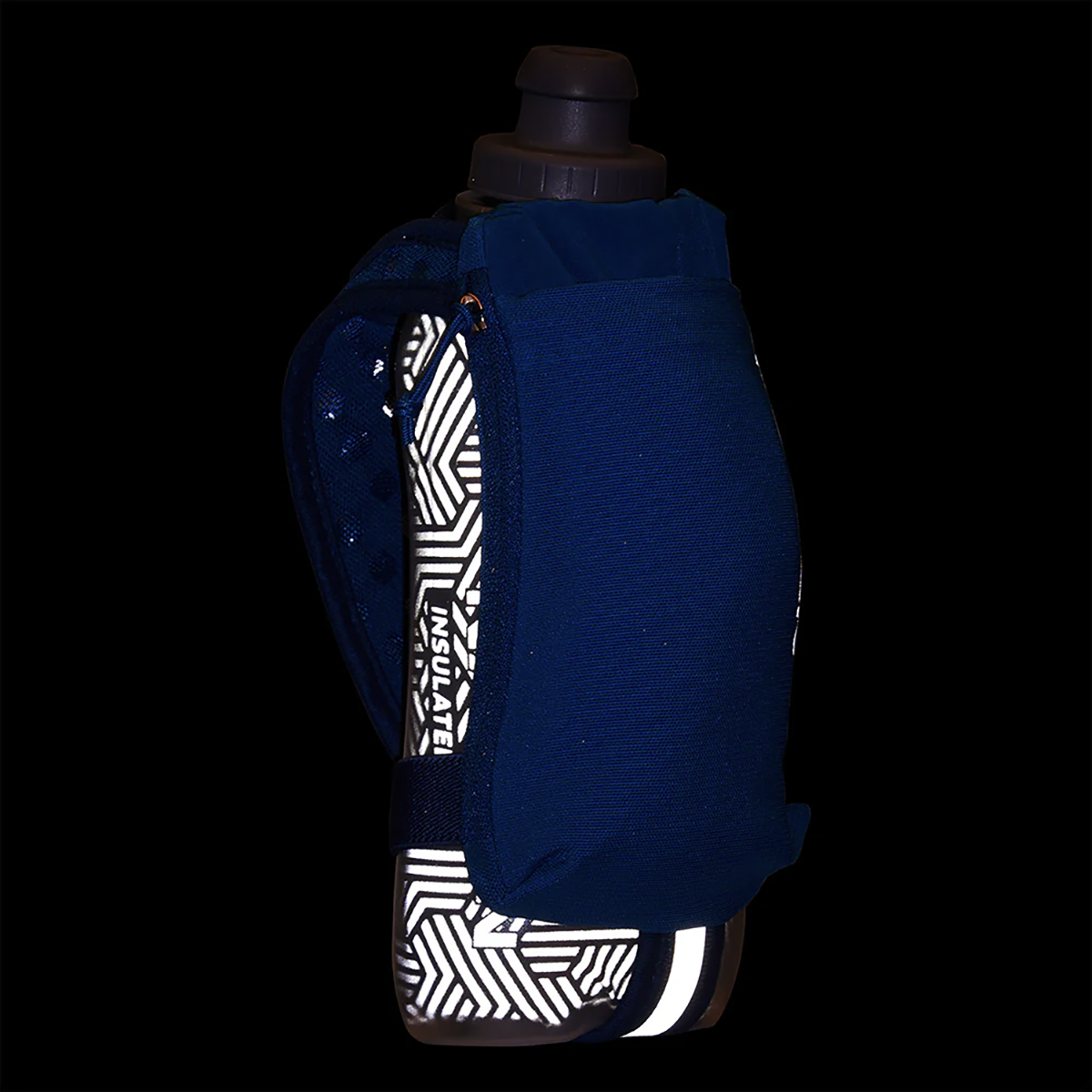 Nathan SpeedDraw 2 18oz Ins. Flask — Orange Blaze - Reflective Silver — Alternate View 24