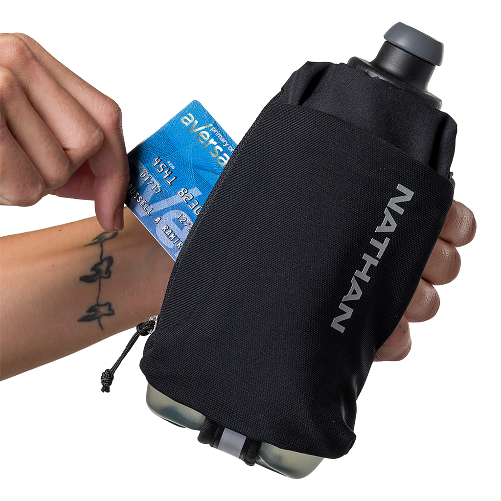 Nathan SpeedDraw 2 18oz Flask — Electric Blue/Ribbon Red — Size One Size — Back View