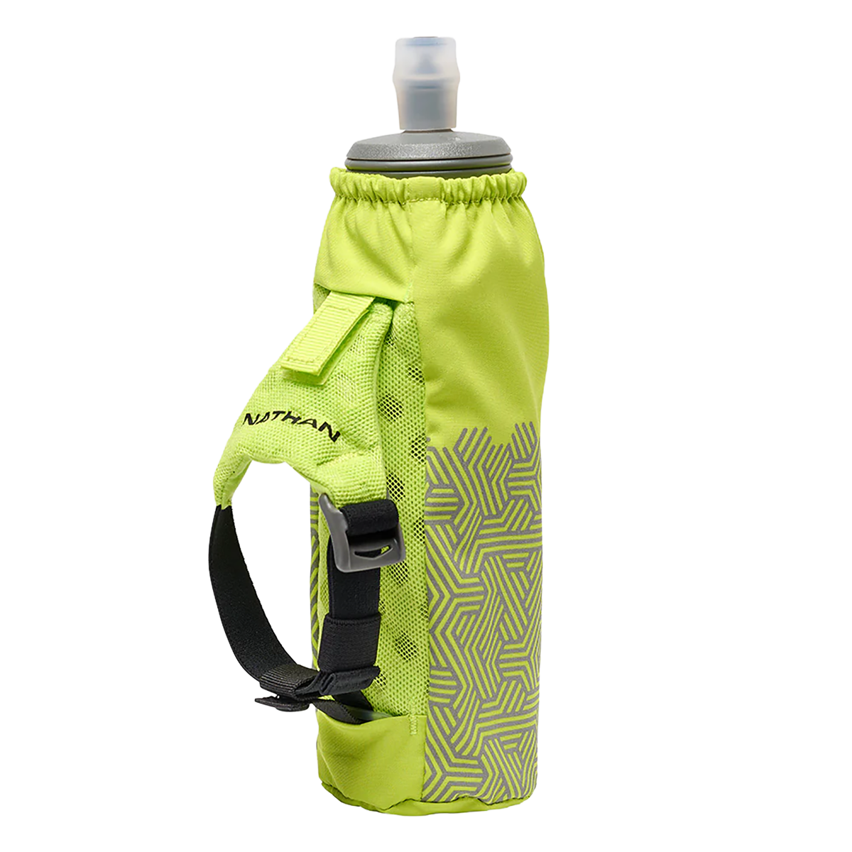 Nathan Hypernight Pinnacle 14 oz Soft Flask — Black/Hex Print — Size One Size — Alternate View 8